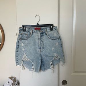 denim shorts